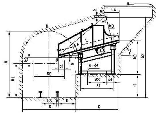 振動放礦機(jī)結(jié)構(gòu)圖