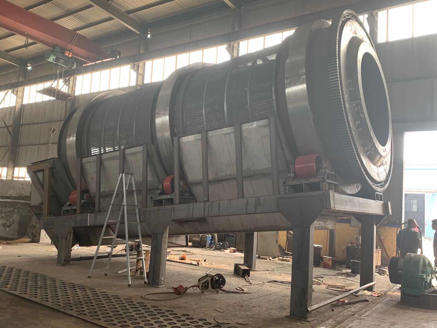 建筑垃圾、混凝土廢料專用滾筒篩分機介紹